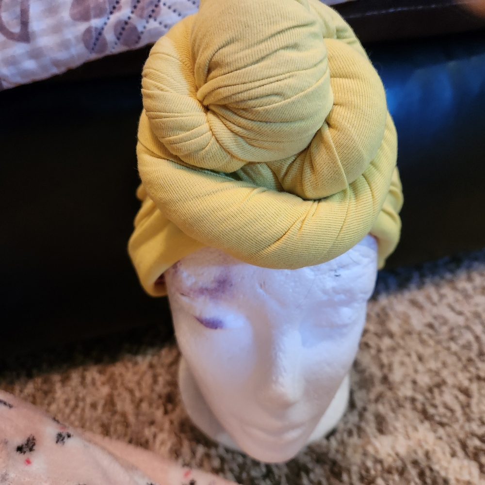 Yellow Turban Headwrap